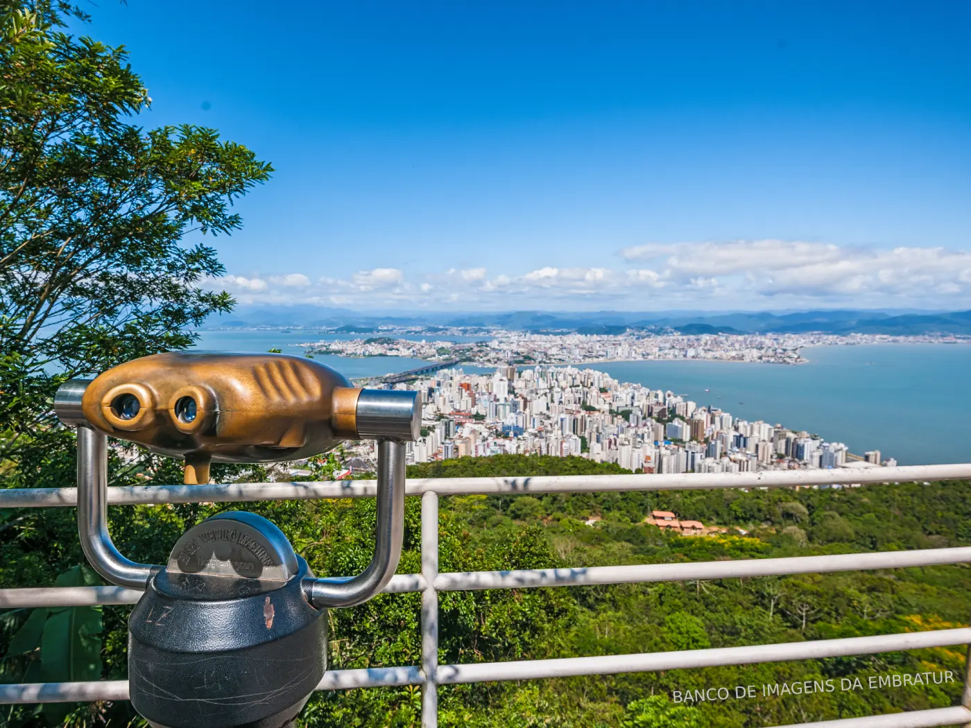 Turismo em Santa Catarina Florianópolis Mirante do Morro da Cruz