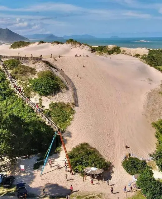 turismo em garopaba santa catarina sc dunas do Siriú -